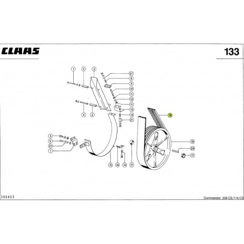 PASEK KLINOWY oryginał Claas 0006444030