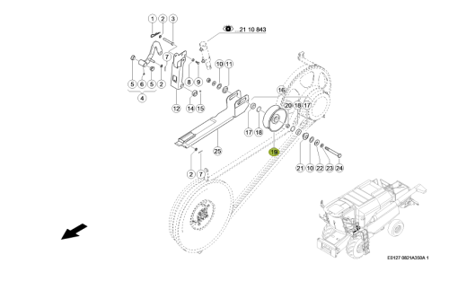 ROLKA NAPINACZA oryginał Claas 0006448280