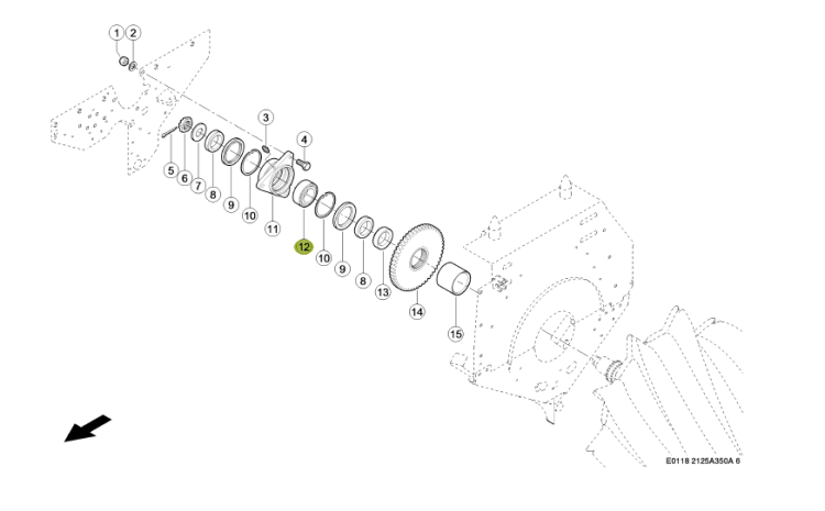 ŁOŻYSKO Claas oryginał 0002436180