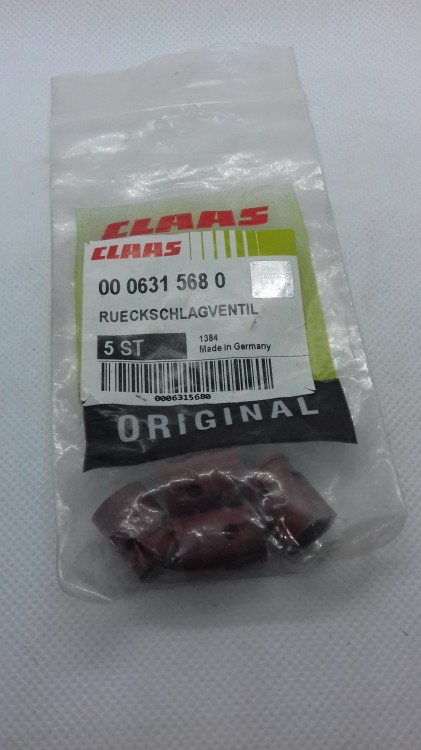 ZAWÓR ZWROTNY oryginał Claas 0006315680