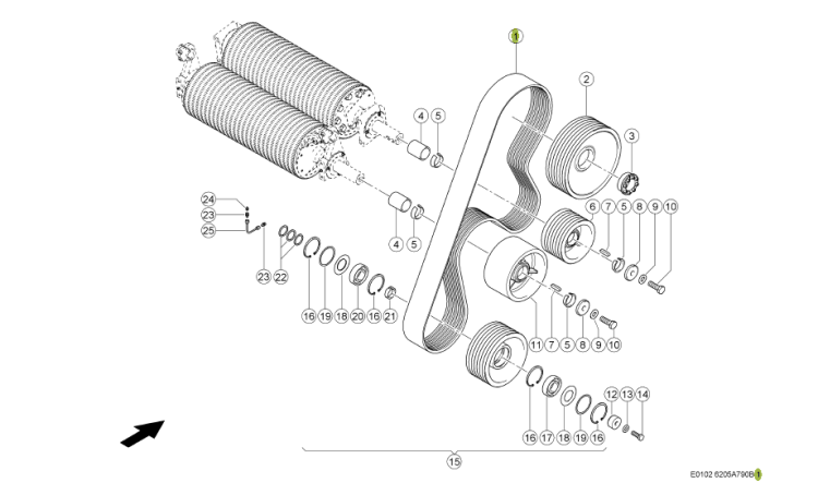 PASEK KLINOWY oryginał Claas 0001309060