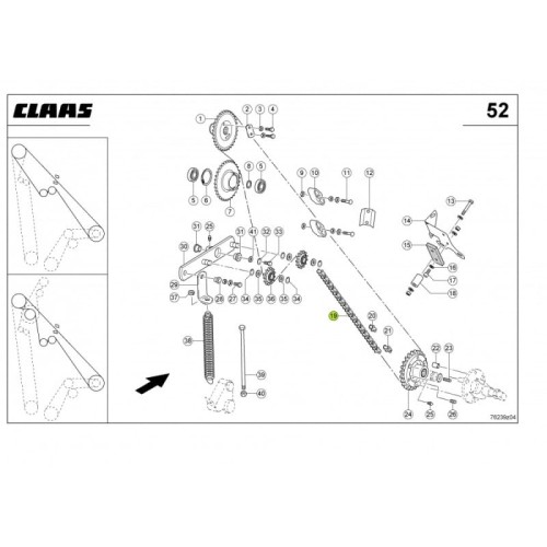 ŁAŃCUCH Claas oryginał 0008448460