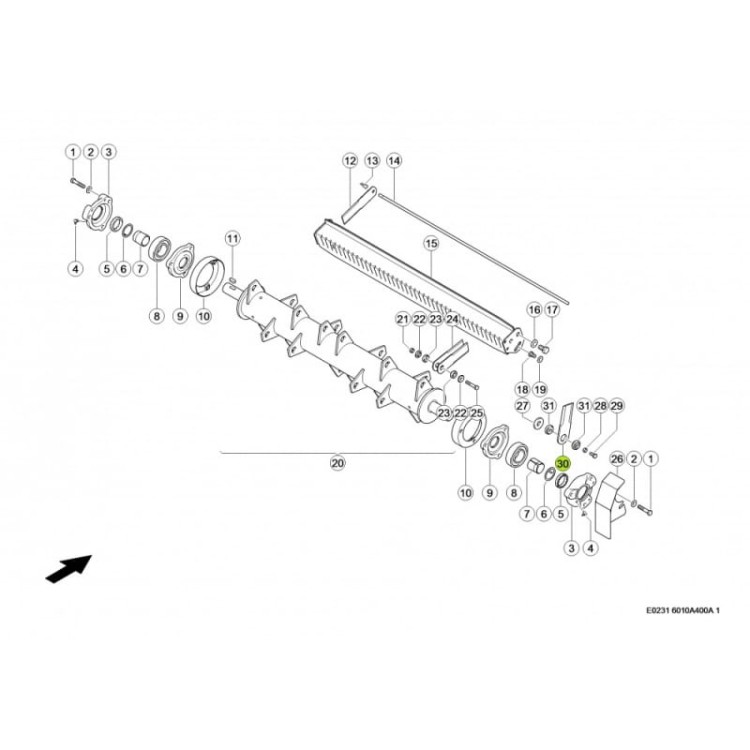 NÓŻ ROZDRABNIACZA OBROTOWY Claas 30520