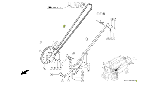 PASEK KLINOWY oryginał Claas 0001764323