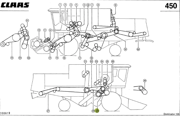 PASEK KLINOWY oryginał Claas 0006033540