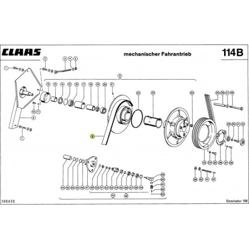 PASEK KLINOWY 0006098230 Claas
